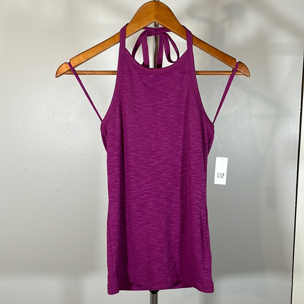 NWT Gap halter top purple S Tall